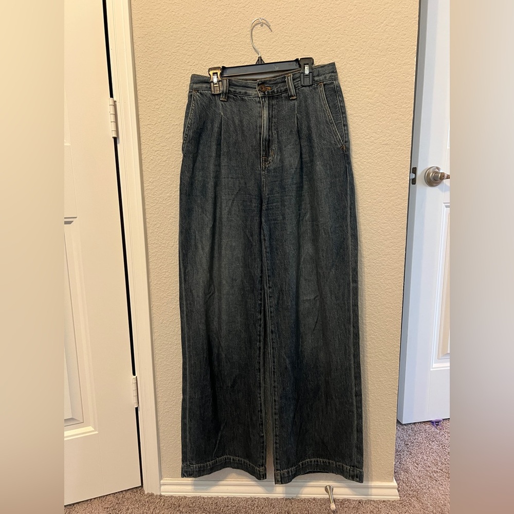 Madewell women’s the Harlow wide leg jean airy denim edition size 25